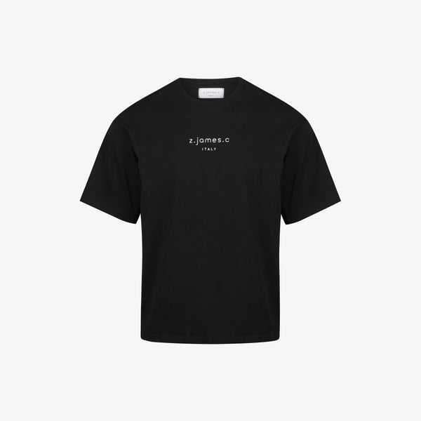 A black Oversized T for men by the designer brand z.james.c