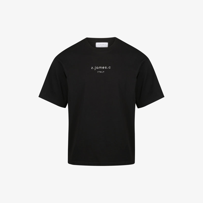 A black Oversized T for men by the designer brand z.james.c