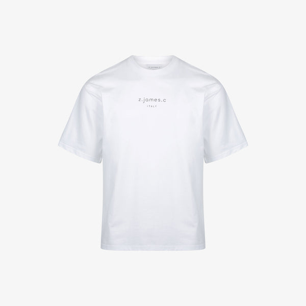 A white oversized T made in Italy by the designer fashion brand z.james.c